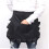 2 schwarze Halbschürzen mit Tasche aus strapazierfähigem Polyester 6