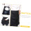 2 schwarze Halbschürzen mit Tasche aus strapazierfähigem Polyester 7