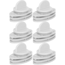 6 Stück Wärmflaschenverschlüsse, auslaufsichere Ersatzdeckel für Wärmflaschen, ideal für Reisen und Camping, grau