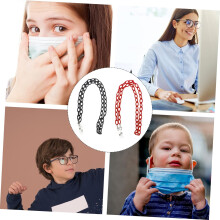 Acryl-Set mit Brillen- und Maskenhalterung gegen Verlust, rutschfester Brillenhalter