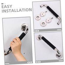2pcs Slip Power Armrests Stainless Steel Grab Bars for Bathroom Safety Shower Toilet Grip Rails