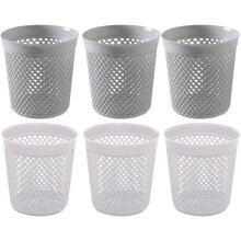 6er-Set Stiftehalter im Hohl-Design, multifunktionale Stiftebehälter aus Kunststoff, stilvoller und kreativer Aufbewahrungskörbe