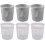6pcs Hollow Design Pen Holder Multi-Functional Pen Container Plastic Stylish Creative Storage Basket 1