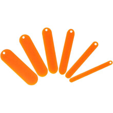 6Pcs Orange Plastic Fishing Net Shuttles Netting Needles for Fishing Net Repair and Cast Mending Tools