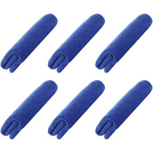 6 Stück super saugfähige blaue Mikrofaser-Autowaschtücher 30 x 70 cm, dicke Autotrockentücher