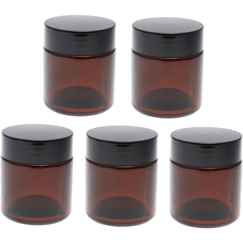 Hkhbjs 6Pcs Glass Box Bottles For Creams Travel Containers For Creams Empty Travel Bottles For Cosmetics