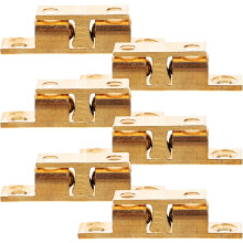 6pcs Brass Ball Catch Cabinet Latch for Kitchen Cabinets and Closet Doors with Screws