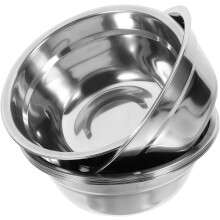 Lot de 6 bols mélangeurs pour masques en acier inoxydable, diamètre 14 cm, bols de maquillage robustes en métal