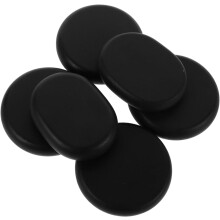 Hot-Stone-Massagestein-Set, 6-teilig, Basaltsteine für Spa-Rückenmassage