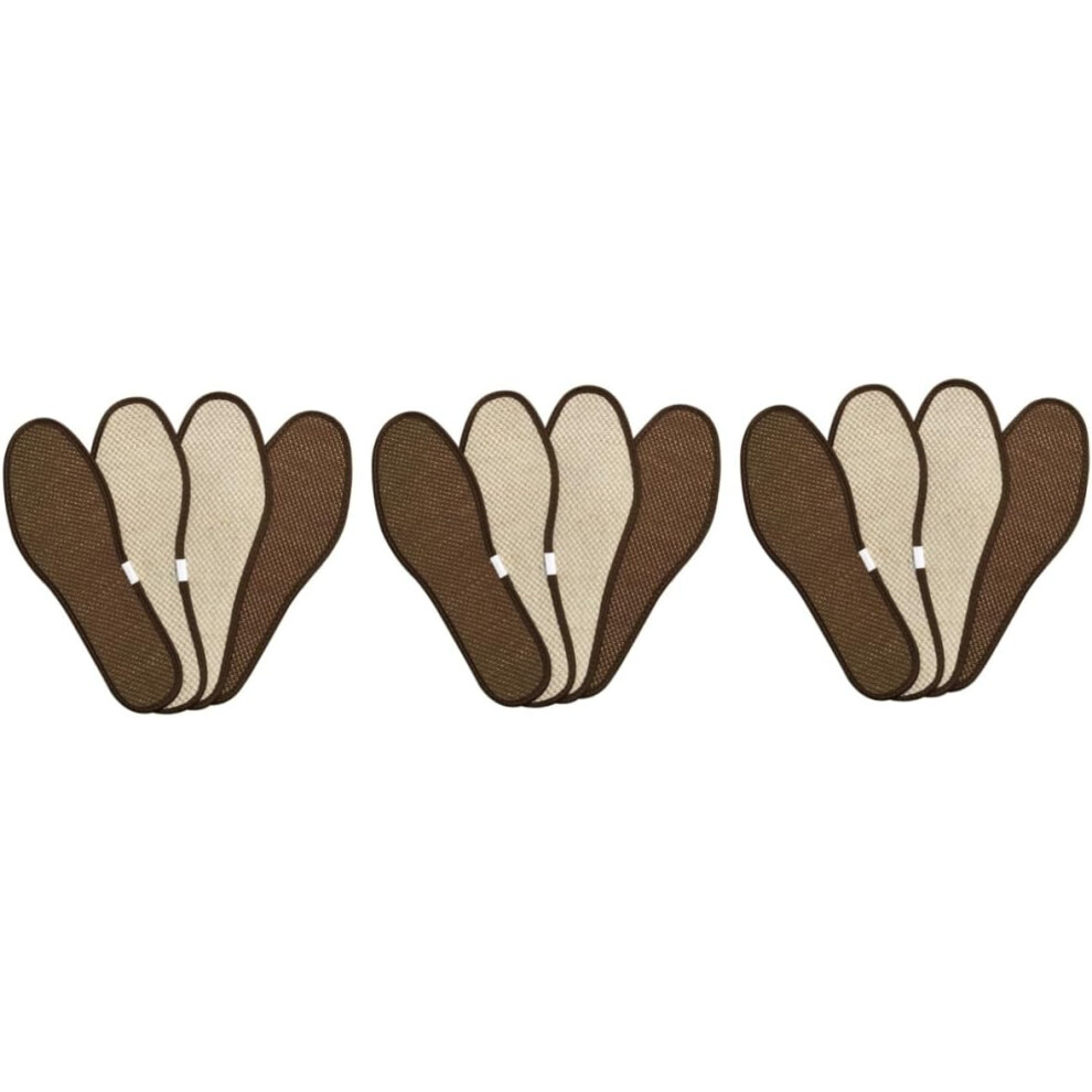 Hkhbjs 6Pairs Shoe Pads Bamboo Insoles For Foot Care Sports Shoes Cushion For Walking And Daily Use