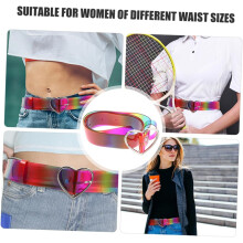 2 buc curcubeu PVC cataramă dragoste curea rochie femei curea talie pentru rochii și blugi
