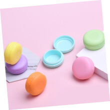 12er-Packung Macaron-Cremeflaschen, kreative Macaron-förmige Behälter für Lotionen, Schmuck, Reiseetui, Mini-Box