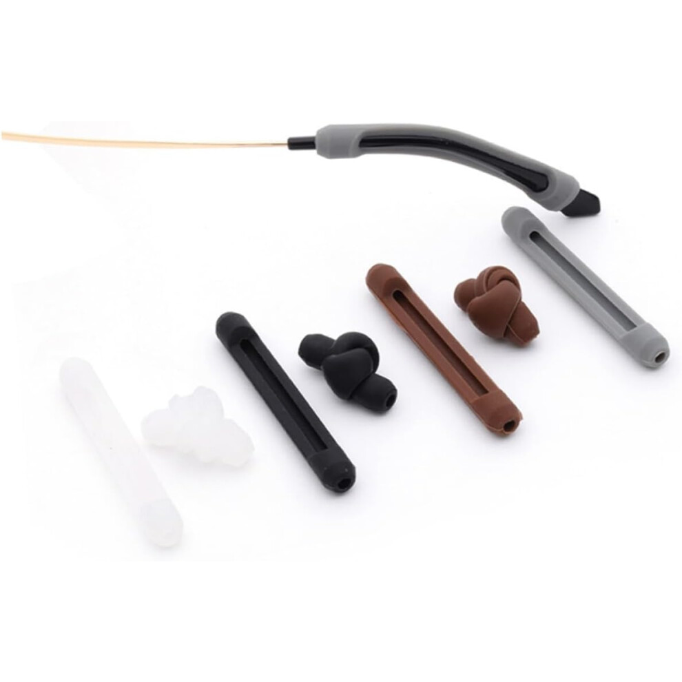 Hkhbjs 6Pairs Silicone Sleeve Glasses Sunglasses Sets Non-Slip Cover For Glasses Leg Sets Ear Hook Kit