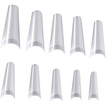 500 szt. Salon Pointy Fałszywe Tipsy Karty do Paznokci Paleta Tipsów do Ćwiczeń Manicure Akcesoria Naturalne