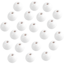 500pcs White 10mm Round Wooden Beads for DIY Craft Jewelry Making, Creative Spacer Bead Accessories