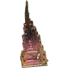 50 g de cristal de bismuth naturel pour décoration bohème, accessoire pédagogique en cristal métallique et minéral.