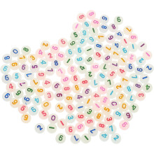 500pcs Glow in The Dark Acrylic Beads Bulk for DIY Jewelry Making, Colorful Round Spacer Beads