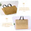 12pcs Multipurpose Mercearia Sacos Capacidade Tote Sacos Design de alça 1