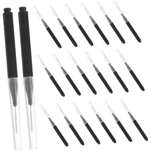 50pcs Black Interdental Brushes Interproximal Cleaner Tooth Gap Brush