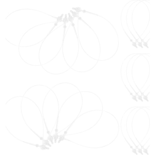 5000pcs Plastic Hang Tag Strings with Round Head Fasteners 10cm Label Loop Pins