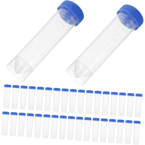 Provette da centrifuga Falcon Tubes da 50 ml con tappo per laboratorio e ricerca scientifica.