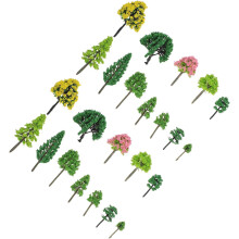 55 stuks doe-het-zelf miniatuurboommodellen voor zandtafeldecoratie, handgemaakte landschapsdecoratie