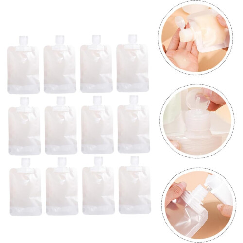 12 wiederbefüllbare Lotionbeutel, Reise-Shampoo-Halter, platzsparende Lotionbeutel 1