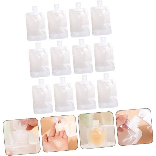 12 wiederbefüllbare Lotionbeutel, Reise-Shampoo-Halter, platzsparende Lotionbeutel 2