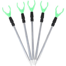 Support de canne à pêche télescopique réglable en alliage d'aluminium, 5 pièces