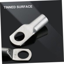 120 st. kraftiga kopparkabelskor, 6 mm² till 50 mm² batterikabel, slutna ändar, rörformade ringterminalkontakter