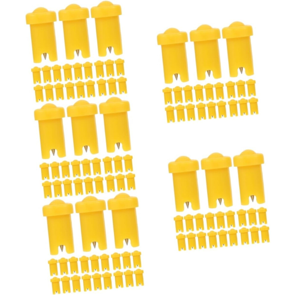 Hkhbjs 500Pcs Eyelash Glue Bottle Blocking Needles Glue Nozzle Replacement Heads For Lash Extension Kits And Needles