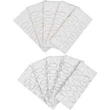 10 ovale nagelvijlpads voor pedicurebenodigdheden, herbruikbare exfoliërende en polijstpads.
