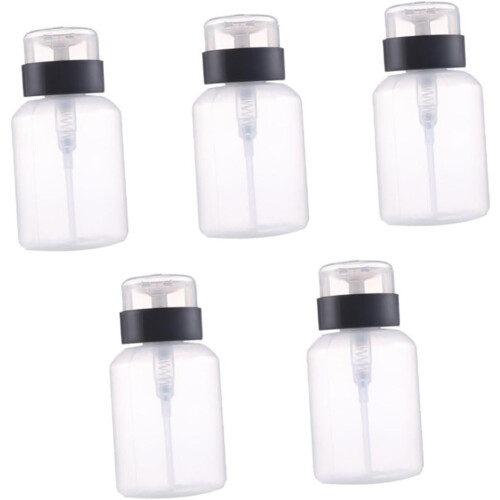 Confezione da 5 flaconi a pressione per solvente per smalto, dispenser per liquidi.