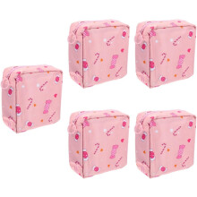 5pcs Delicate Period Storage Bag Convenient Sanitary Holder Wear-resistant Period Pouch