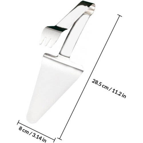 Espátulas de pizza de aço inoxidável de 2pcs com isolamento térmico e design fácil de usar 1