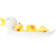 Ensemble de 6 porte-baguettes en céramique avec un adorable motif d'oiseaux aquatiques