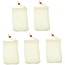 5 Stück Seifenaufbewahrungsnetze für handgemachte Seife, zum Aufbewahren von Peelingseifen und für die Badewanne