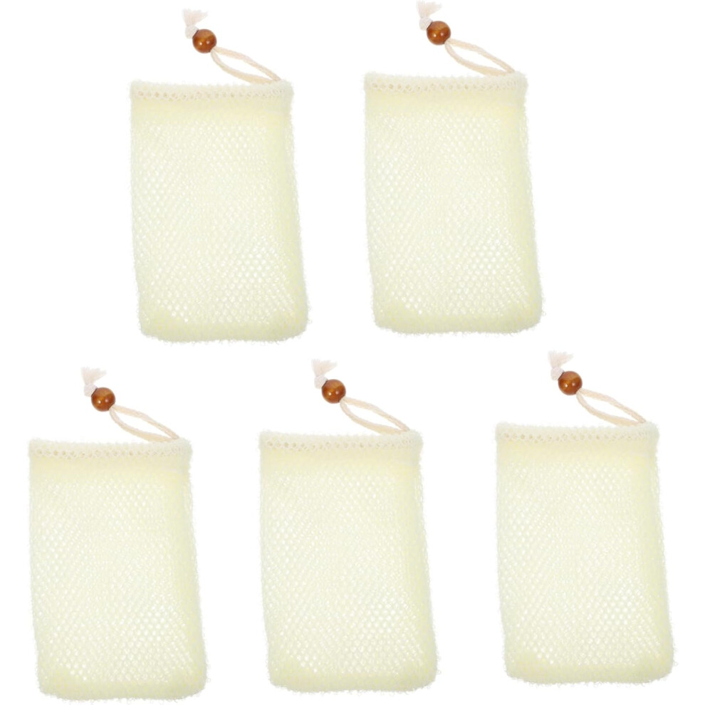 Hkhbjs 5Pcs Soap Storage Pouch Net For Handmade Soap Saver Exfoliating For Bath Use