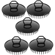 5-teiliges Set tragbarer Shampoo-Bürsten für die Haarwäsche mit Selbstreinigungsfunktion und kleinem Kopfhautmassagegerät
