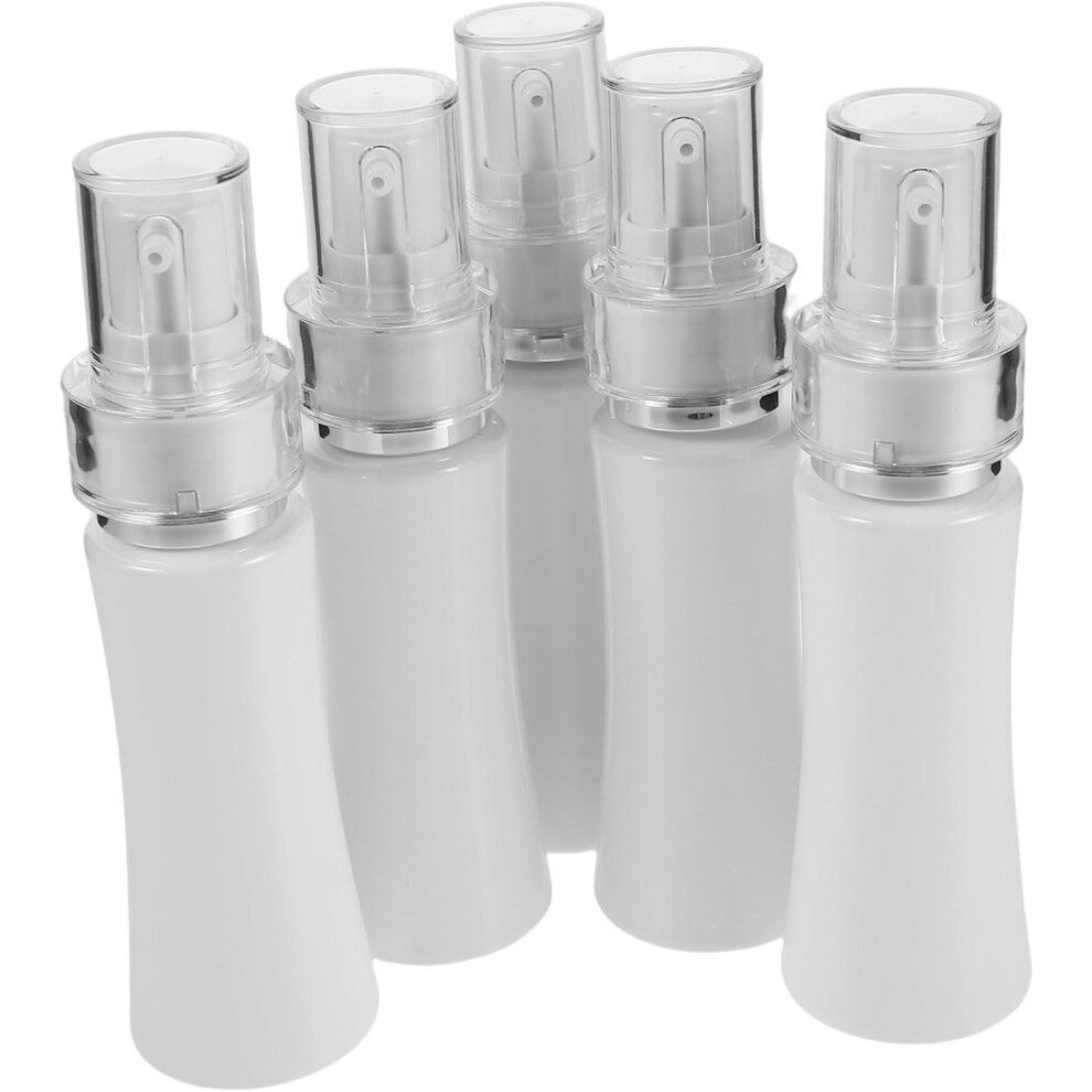 Hkhbjs 5Pcs Refillable Pump Bottles For Liquids Leak Lotion Dispensers With Press Cap F