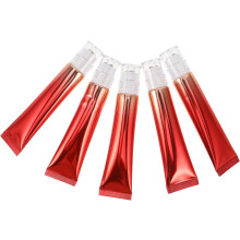 5pcs Massage Cosmetic Tube Red Gold Aluminum Plating Lipstick Sample Container Reusable Skincare Bottles for Home Use