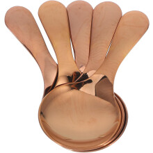 Mini-Edelstahllöffel, multifunktionale kleine Küchenlöffel mit kurzem Griff, 5 Stück, elegant