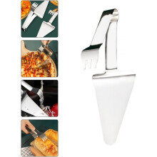 2 stuks roestvrijstalen pizzaspatels met warmte-isolatie en een gebruiksvriendelijk ontwerp