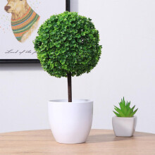 2 szt. sztuczne kule doniczkowe realistyczne plastikowe bonsai do dekoracji domu