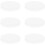 6pcs Ceramic Car Cup Coasters Smooth Surface Delicate Round Blanks 1