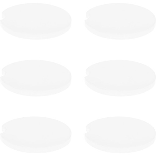 6pcs Ceramic Car Cup Coasters Smooth Surface Delicate Round Blanks