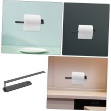 2 stuks magnetische keukenrolhouders/opbergrekken van koolstofstaal met magnetisch ontwerp voor veelzijdige opbergmogelijkheden