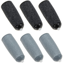 6pcs cabeças de roda de trituradora de pé rolo de pedicura cabeças eletrônicas de arquivo de pé para remoção de pele morta removedor de calos