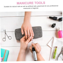 12 punte abrasive in lana per nail art, ideali per manicure, gel UV e unghie acriliche.
