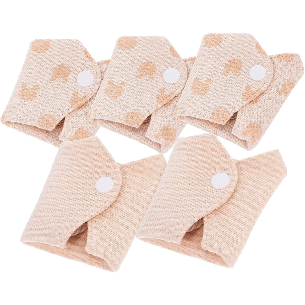 Hkhbjs Reusable Organic Cotton Menstrual Pads 5Pcs Set Super Absorbent Washable Sanitary Towels